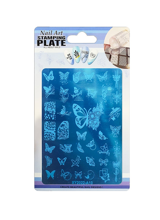 brunson - Nail Plates Nail Stamp Templates Metal Manicure Stencils Butterfly designs XY2022-A10 - Image 1