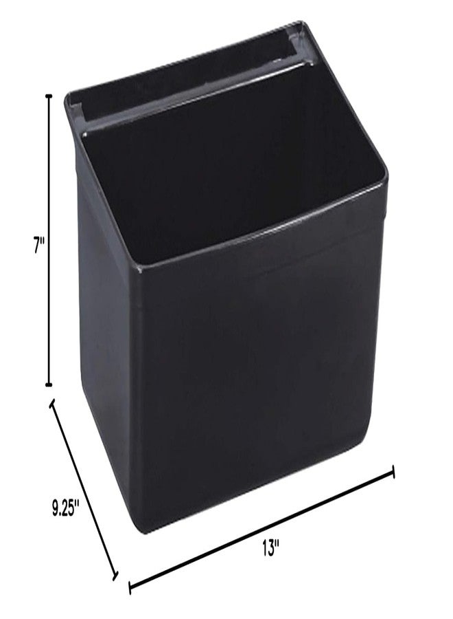 TrueCraftware- Silverware Bin Fits Rolling Utility Cart Heavy Duty Black Color 13" x 9-1/4" x 7"-Plastic Utensils Drawer Holder Kitchen Utensils Silverware Flatware Organizer - Image 2