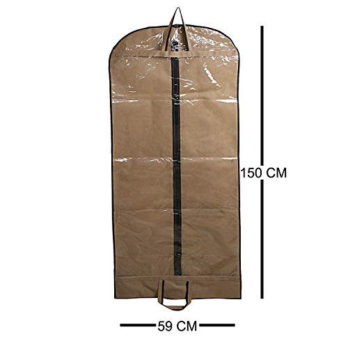 Kuber Industries Non Woven 1 Piece Long Suit Sherwani Cover (Brown) -CTKTC5869 - Image 3