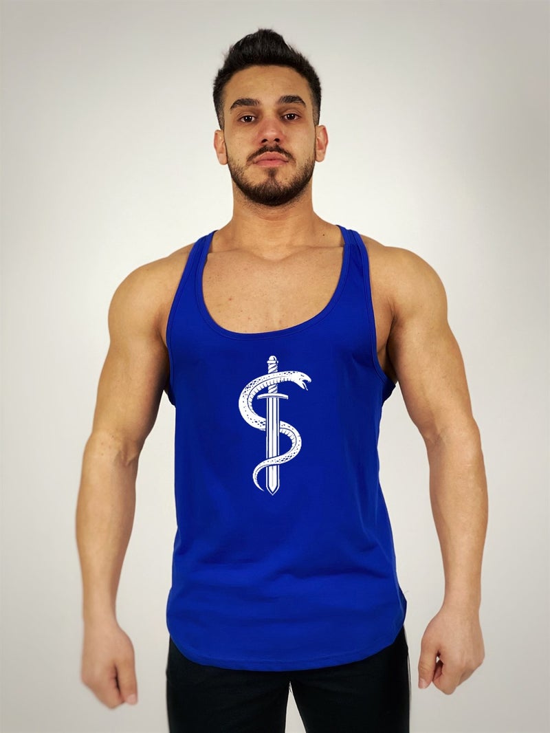 Black İstanbul Black Istanbul Snake's Sword Printed Tank Top 