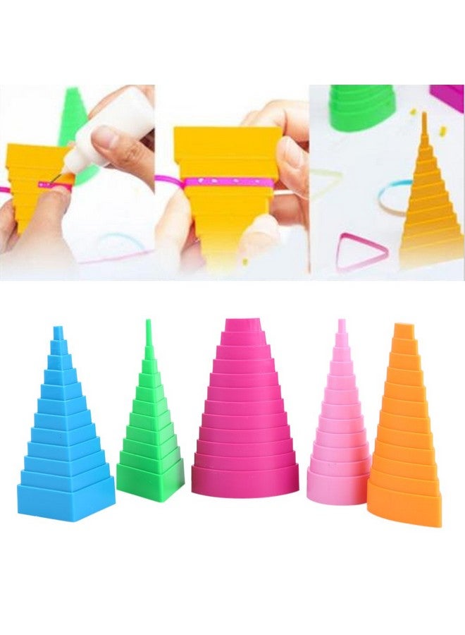Quilling Borders Mixed Color 5 Shapes Paper Quilling Border Buddy Paper Craft Tool Diy Quilled Creation