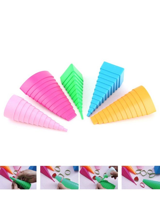 Quilling Borders Mixed Color 5 Shapes Paper Quilling Border Buddy Paper Craft Tool Diy Quilled Creation