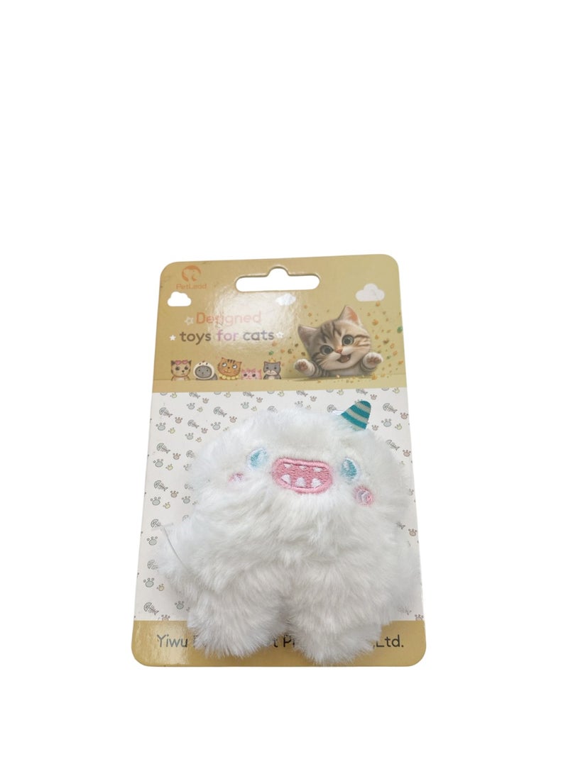 Striped Horned Monster Catnip Plush Toy