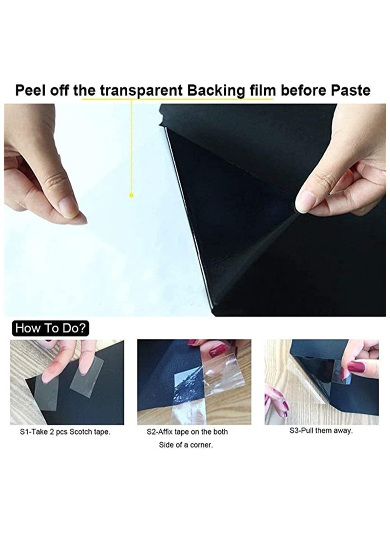 Generic - Premium Blackout Window Film - Light Blocking Static Cling Tint for Home & Office, Frosted Privacy Window Sticker, Non-Adhesive & Removable Glass Cover, Easy Installation & Energy Saving - Image 1