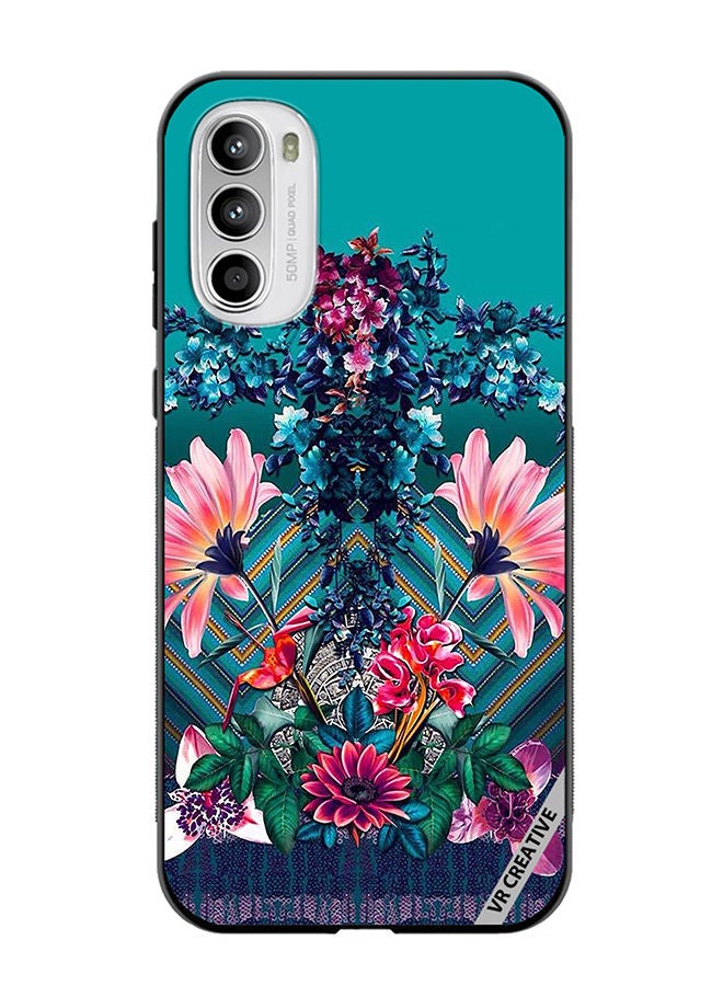 VR CREATIVE Protective Case Cover For Motorola Moto G82 Flower Design Multicolour - Image 1