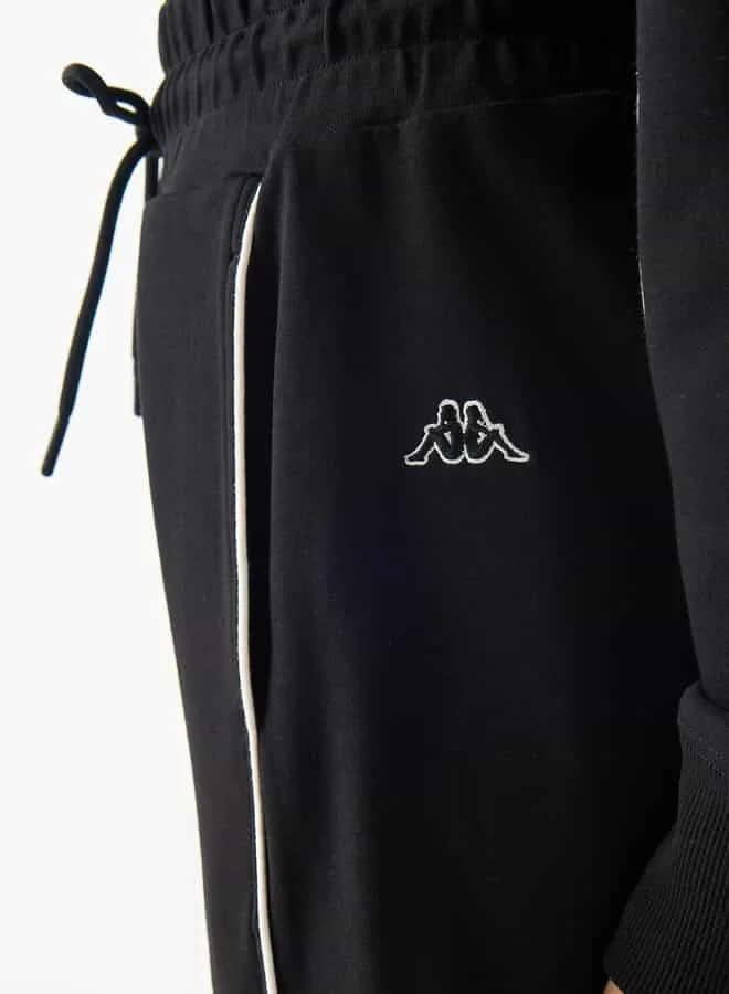 Kappa Kappa Logo Print Joggers with Drawstring Closure and Pockets
