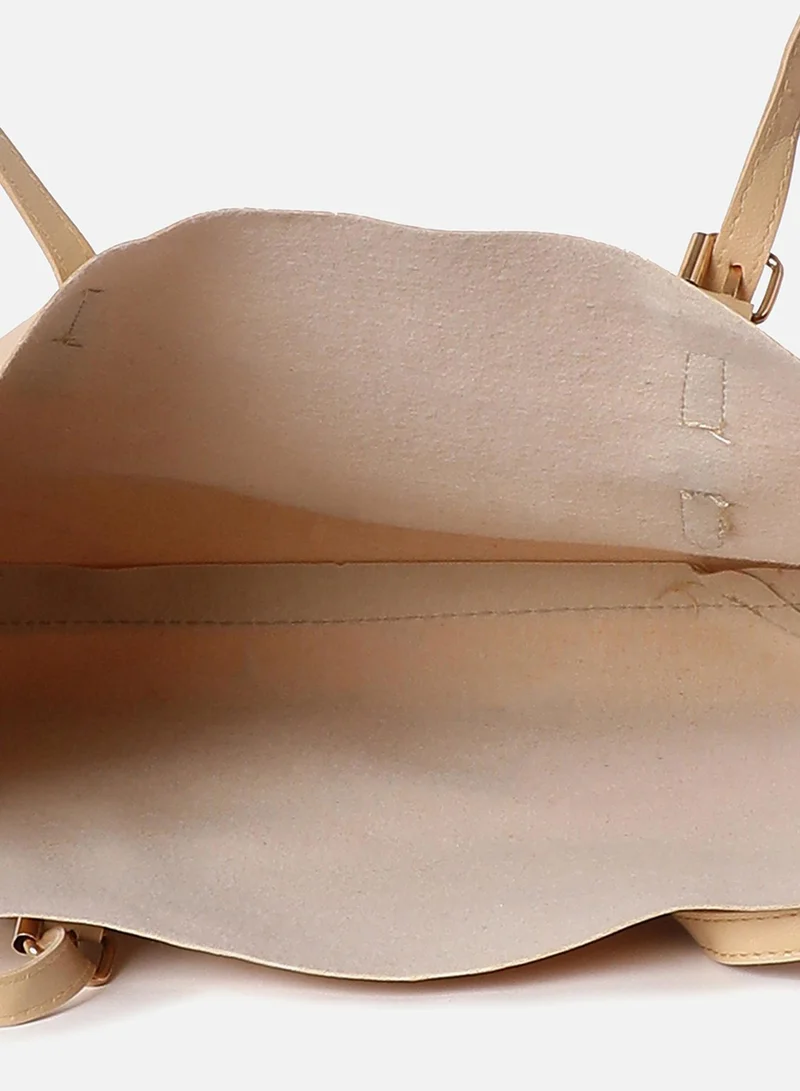 Haute Sauce Julie Beige Tote Bag