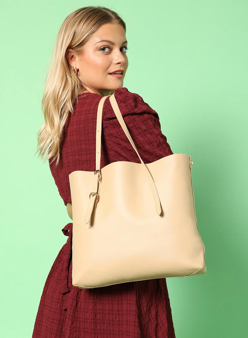Haute Sauce Julie Beige Tote Bag