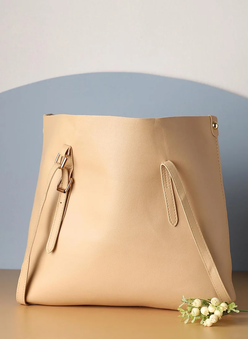 Haute Sauce Julie Beige Tote Bag