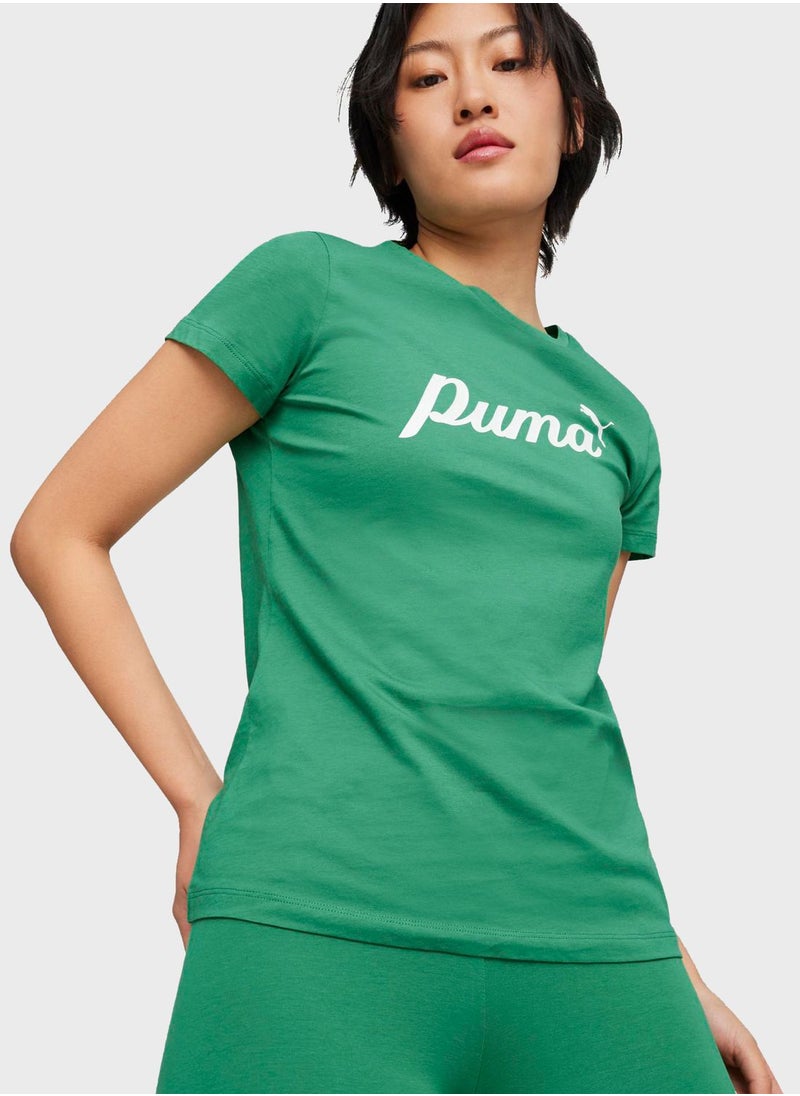 PUMA - Essential Blossom Script T-Shirt - Image 1