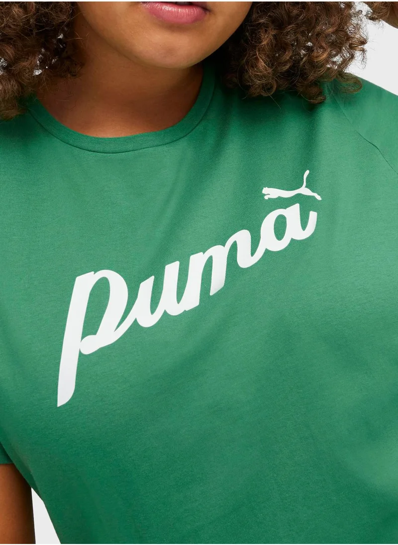 PUMA Essential Blossom Script T-Shirt