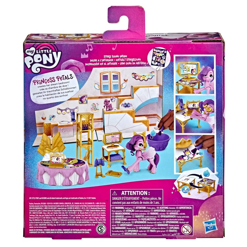 My Little Pony: A New Generation Royal Room Reveal Princess Pipp Petals - 3-Inch Pink Pony, Water-Reveal Accessories, Toy for Kids Ages 5 and Up - Image 4