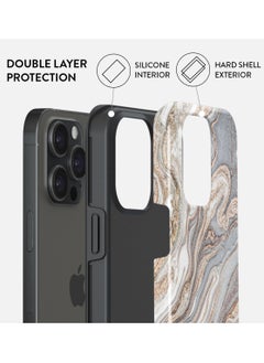 BURGA iPhone 14 Pro Max Case, 2 Piece Hard Shell + TPU Silicone Interior, Shock Absorption, All Port Accessible, Raised Bezel For Screen & Camera Protection, Never Fading HQ Print,  Gentle Wind  - Image 2