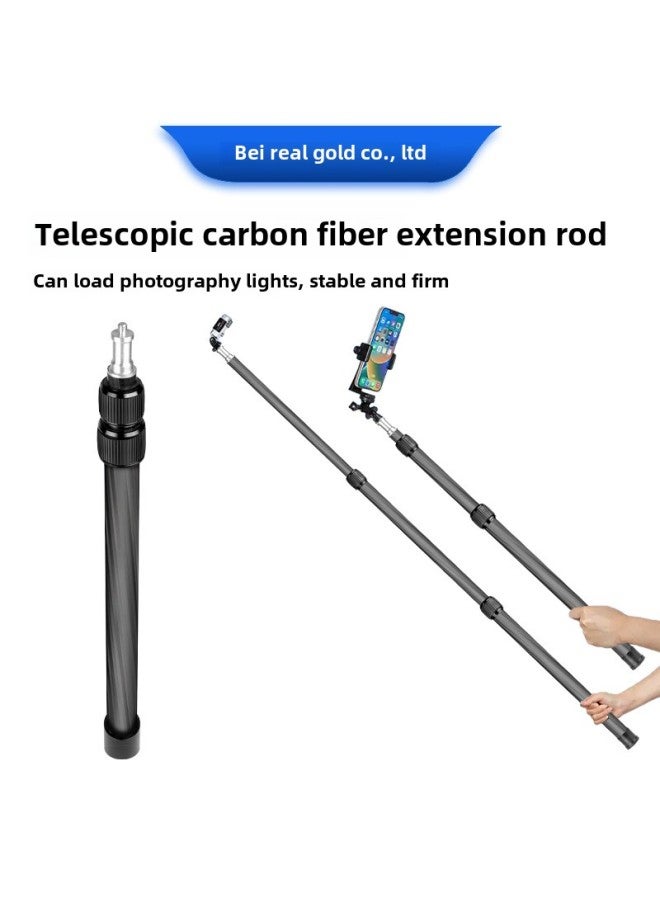 SLR Camera Center Axis Extension Rod Handheld Mobile Phone Live Selfie Stick Dajiang Zhiyun Feiyu Stabilizer Extension Rod-Color:Black  - Image 2
