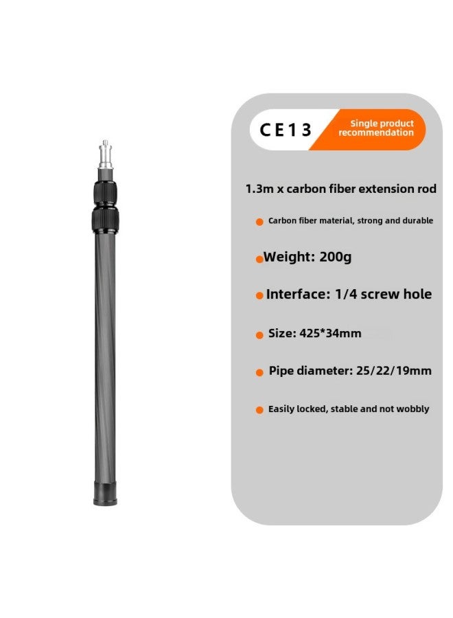 SLR Camera Center Axis Extension Rod Handheld Mobile Phone Live Selfie Stick Dajiang Zhiyun Feiyu Stabilizer Extension Rod-Color:Black  - Image 1
