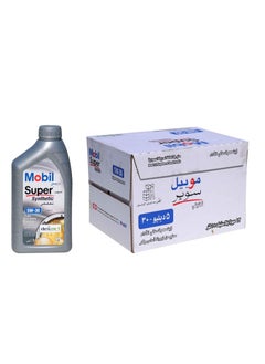 Mobil Mobil Super Synthetic 5W-30 Motor Oil - Fully Synthetic for Powerful Performance and Advanced Protection / (6 x 1L Packs) & (12L Carton)  - Image 1