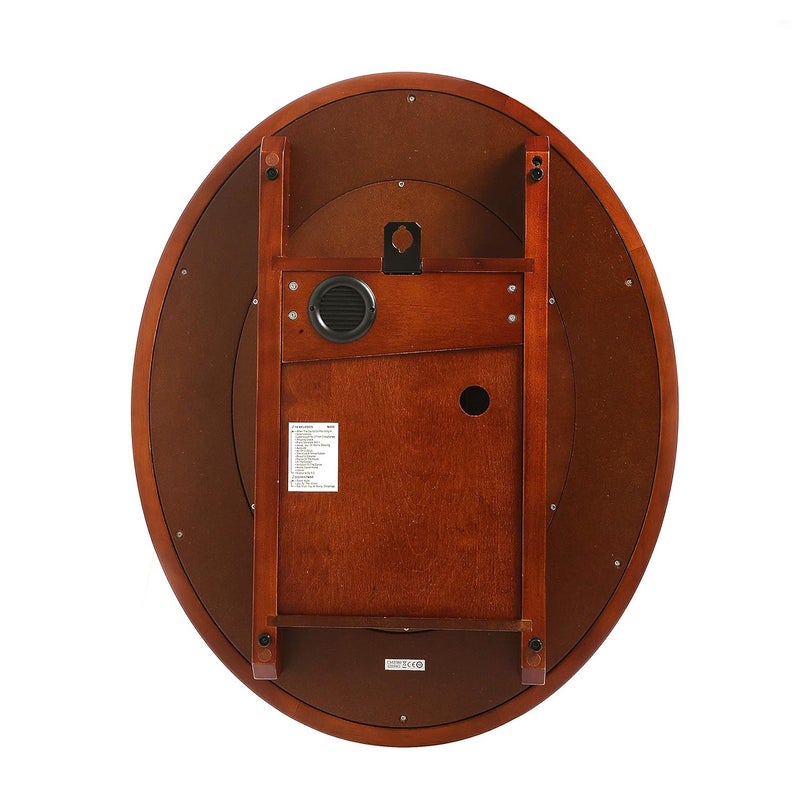 Rhythm RHYTHM Wood Abstract SIP Pendulum Clock Brown 488 x 60 x 8 cm  - Image 3