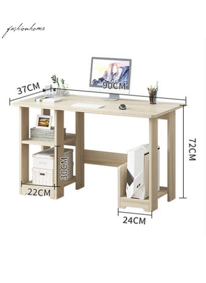 fashionhome - Modern Simple Study Home Office Computer Table Desk 90 x 37 x 72 cm - Image 1