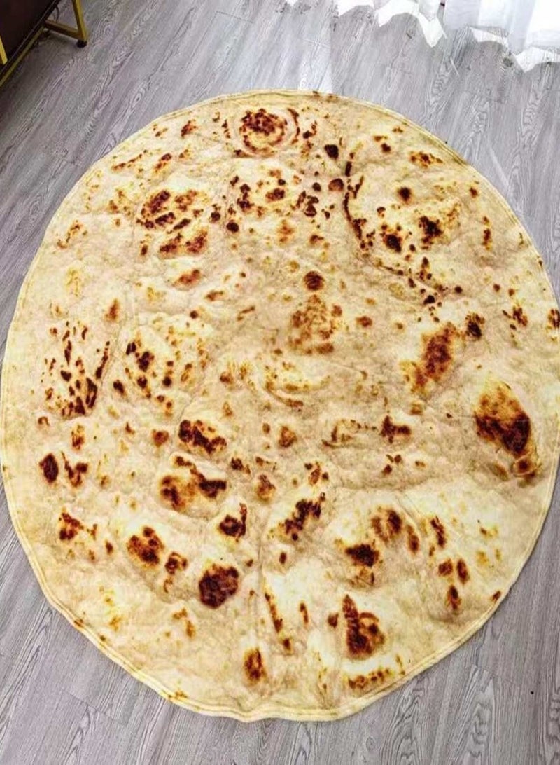 Burrito Blanket 180x180 cm - Soft and Cozy Wrap for Food Lovers  - Image 2