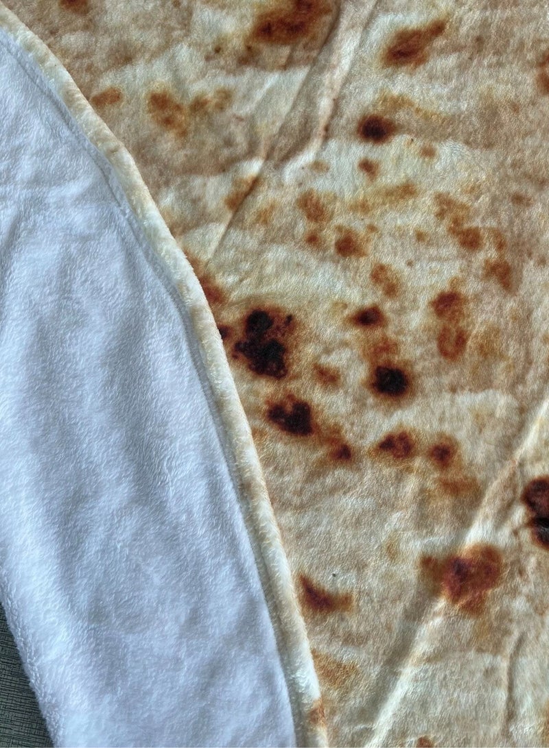 Burrito Blanket 180x180 cm - Soft and Cozy Wrap for Food Lovers  - Image 3