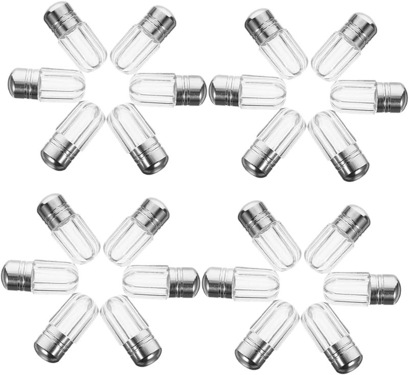 24pcs Mini Plastic Pills Bottles with Caps, Portable Small Medicine Containers for Travel, Capsule Storage Organizer for Medication Management - Image 1