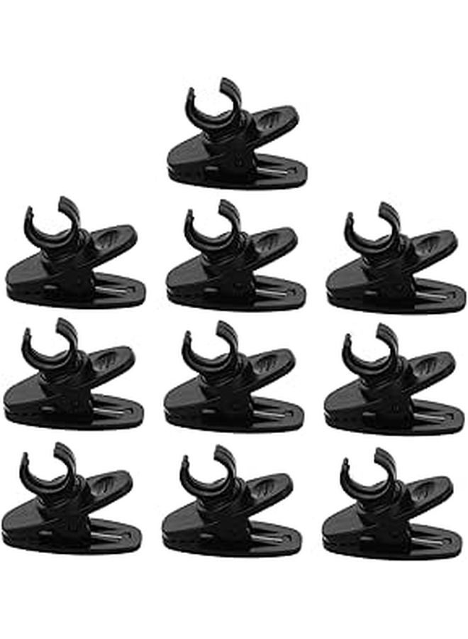 10pcs Lapel Mic Clip Microphone Holder Single Mount Tie Clip Replacement for Recording - Image 1