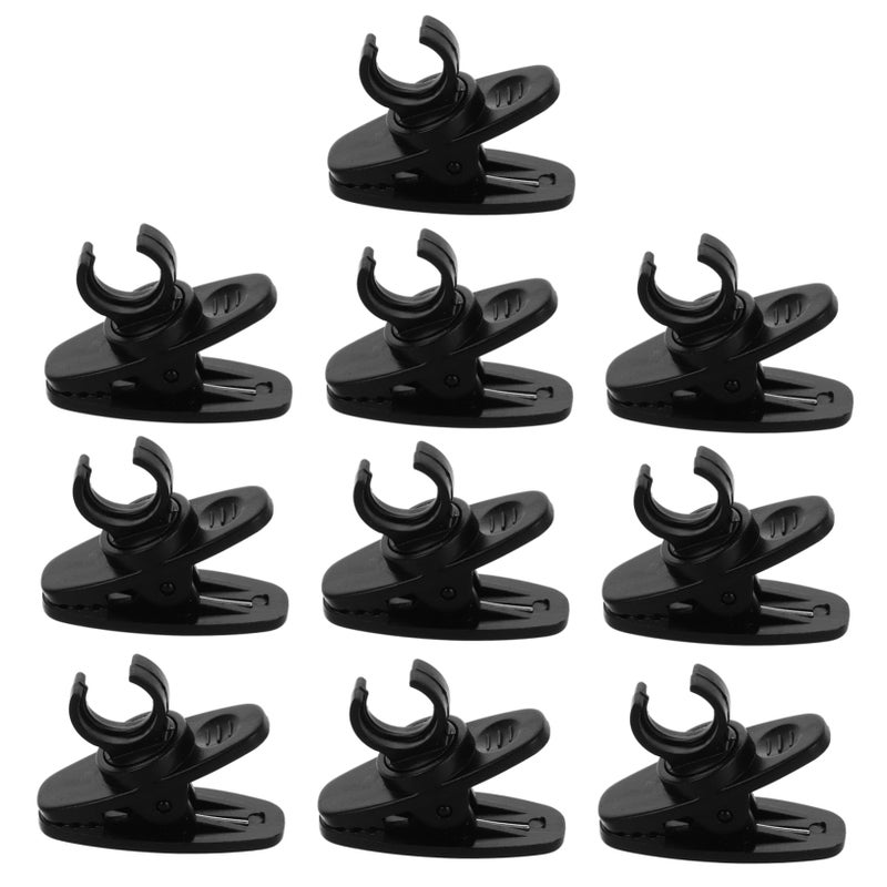 10pcs Lapel Mic Clip Microphone Holder Single Mount Tie Clip Replacement for Recording - Image 2