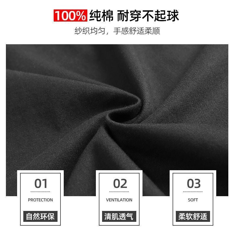 [Strictly Selected] Pure Cotton Short Sleeve T-Shirt Men'S Pure Cotton American Retro High Street Letter Printed Short Sleeve T-Shirt - Image 4