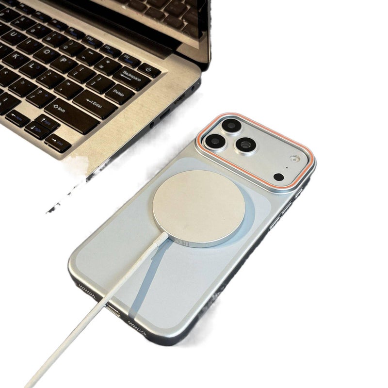 غطاء واقي بPC لـ iPhone 15 / 15 Plus / 15 Pro / 15 Pro Max مع مغناطيس قوي ومقاوم للخدش مع مقاوم للصدمات مع حماية من السقوط باللون برتقالي مغناطيسي - Veloris - Image 5