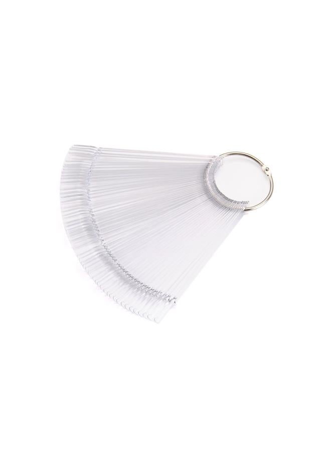 klarako Nail Art Tips Colour Pop Sticks Display Fan Practice Starter Ring Clear DIY - Image 5