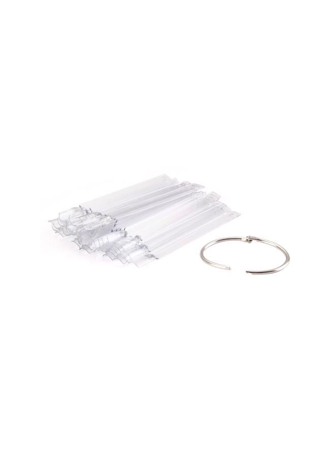 klarako Nail Art Tips Colour Pop Sticks Display Fan Practice Starter Ring Clear DIY - Image 3