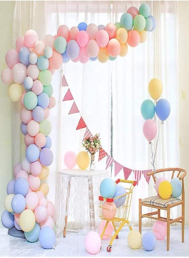 U-HOOME U-HOOME 100pcs Pastel Latex Balloons 12 Inches 