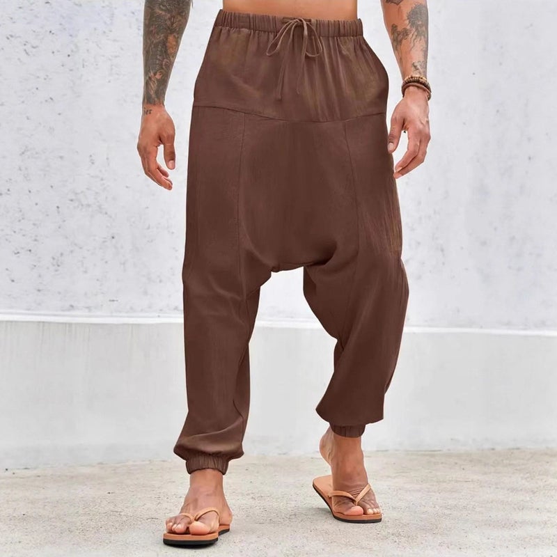 Men's Casual Loose Fit Drawstring Jogger Pants - Image 1