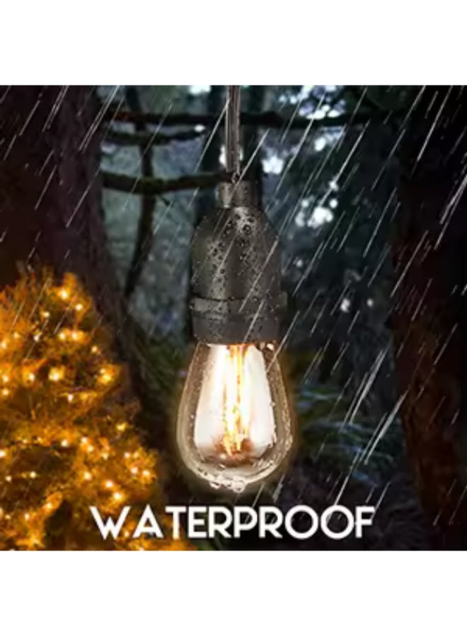 عقد لمبات يحتوي على 10 لمبات غير قابلة للكسر السريع ومقاومة للماء والظروف الجوية تعمل بالطاقة الشمسية - Image 5