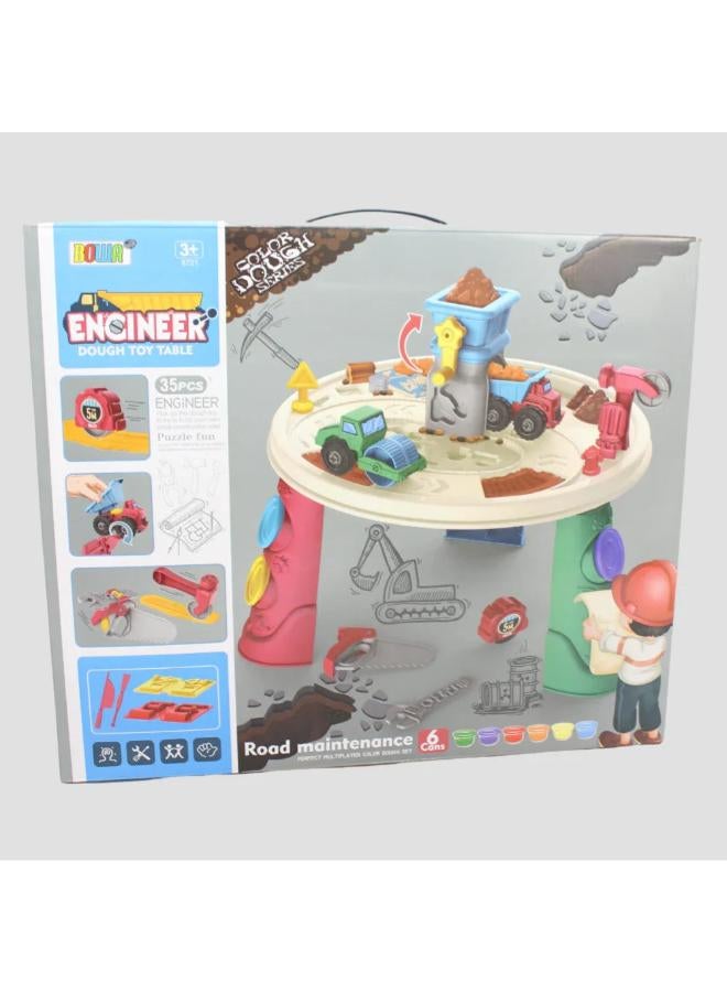 BOWA Engineer Dough Toy Table for Kids – Build, Create & Imagine - Image 1