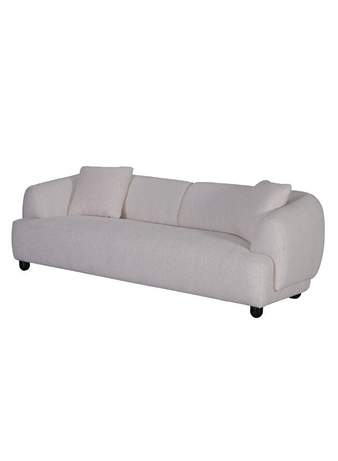 DANUBE HOME أريكة قماشية ثلاثية المقاعد غريزيل | تصميم حديث لأرائك ثلاثية المقاعد | أثاث غرفة معيشة مريح L231xW95xH70 سم - بيج - Image 2