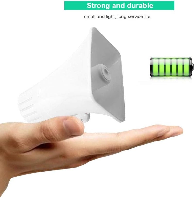 woobles Electronic Alarm Siren Horn 150dB Indoor/Outdoor Security Siren DC 12V for Home Security System - White- - Image 4