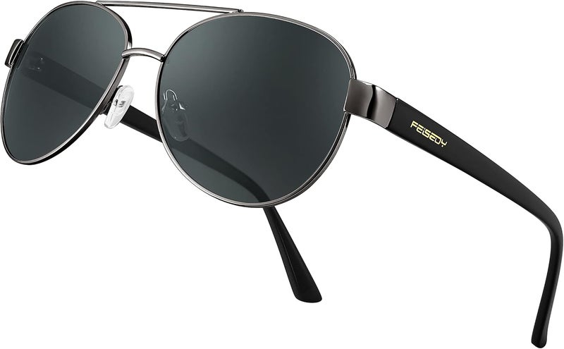 FEISEDY Classic Sunglasses for Men Pilot Polarized Sunglasses Men UV400 Protection for Driving Fishing Golf B4109 - Image 1