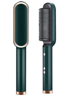 ELTRAZONE ELTRAZONE Professional Electric Hair Straightener Brush Heated Comb Straightening Combs Men Beard Hair Straight and Curly Styling Tools 
