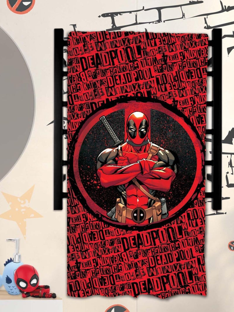 Athom Living Deadpool Themed Kids Cotton Bath Towel - Image 3