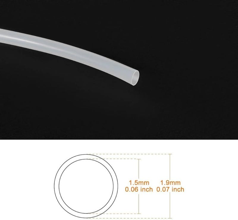 PTFE Tube 1 5mm ID 1 9mm OD 3 3ft Flexible PTFE Pipe - Image 3