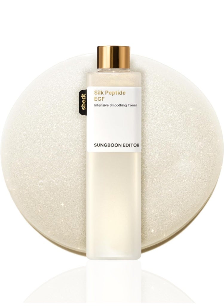 Sungboon Editor Silk Peptide EGF Intensive Smoothing Toner 200ml – Firming Anti-Aging Korean Skincare for Smooth Skin - Image 1