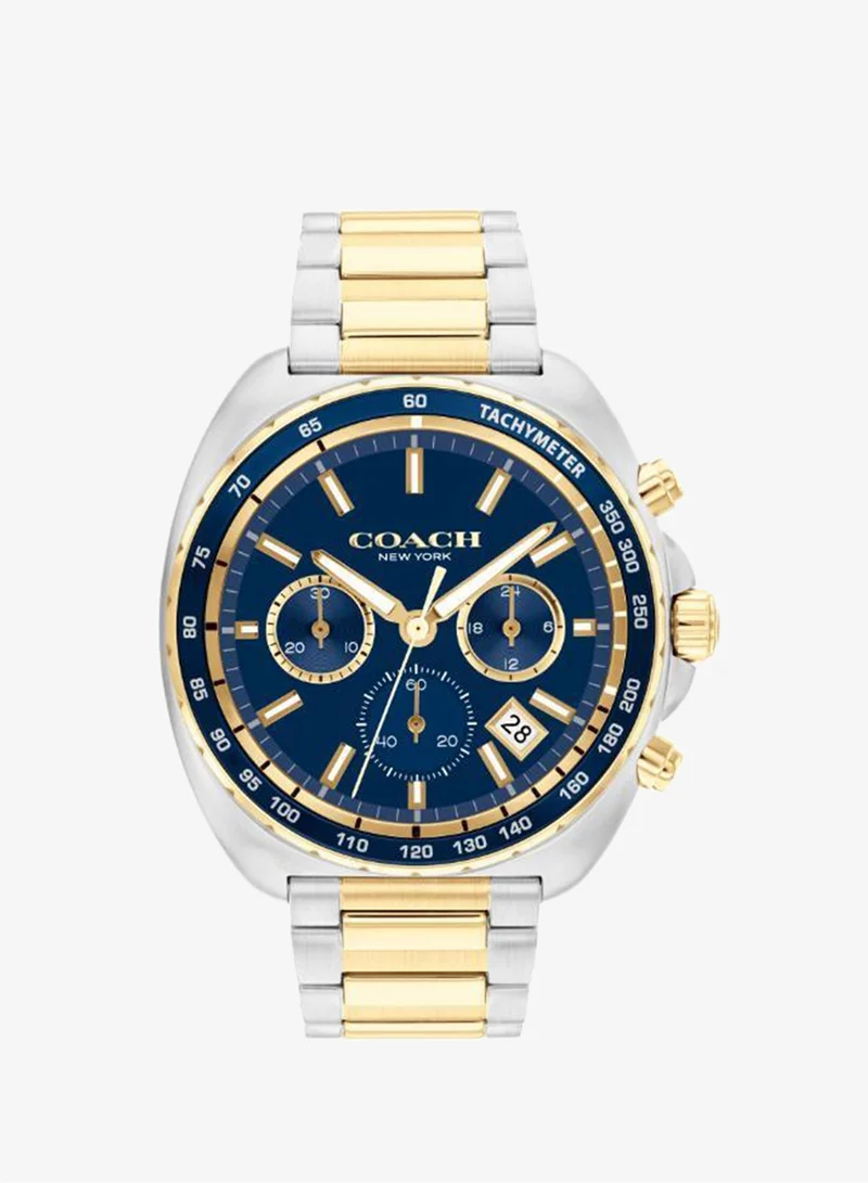 COACH Charter Collection Chronograph Quartz Watch For Men With Two-Tone Stainless Steel Bracelet - 14602704