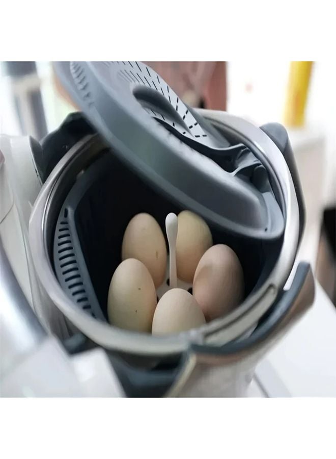 White Steam Egg Rack Steamer Tray Poacher Stand For Thermomix TM6 TM5 TM31 - Image 5