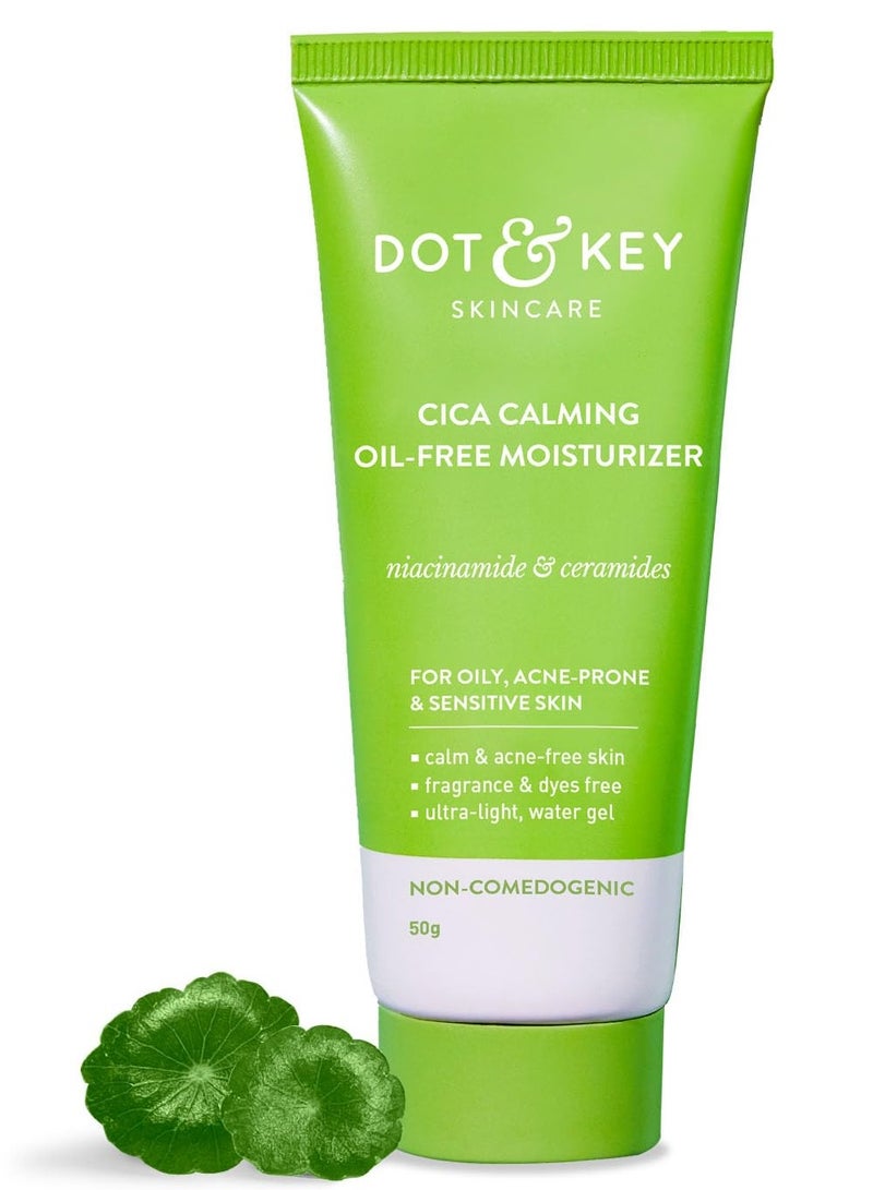 Dot & Key CICA CALMING Oil Free Moisturizer For Oily,Acne-Prone & Sensitive Skin (50g) - Image 1