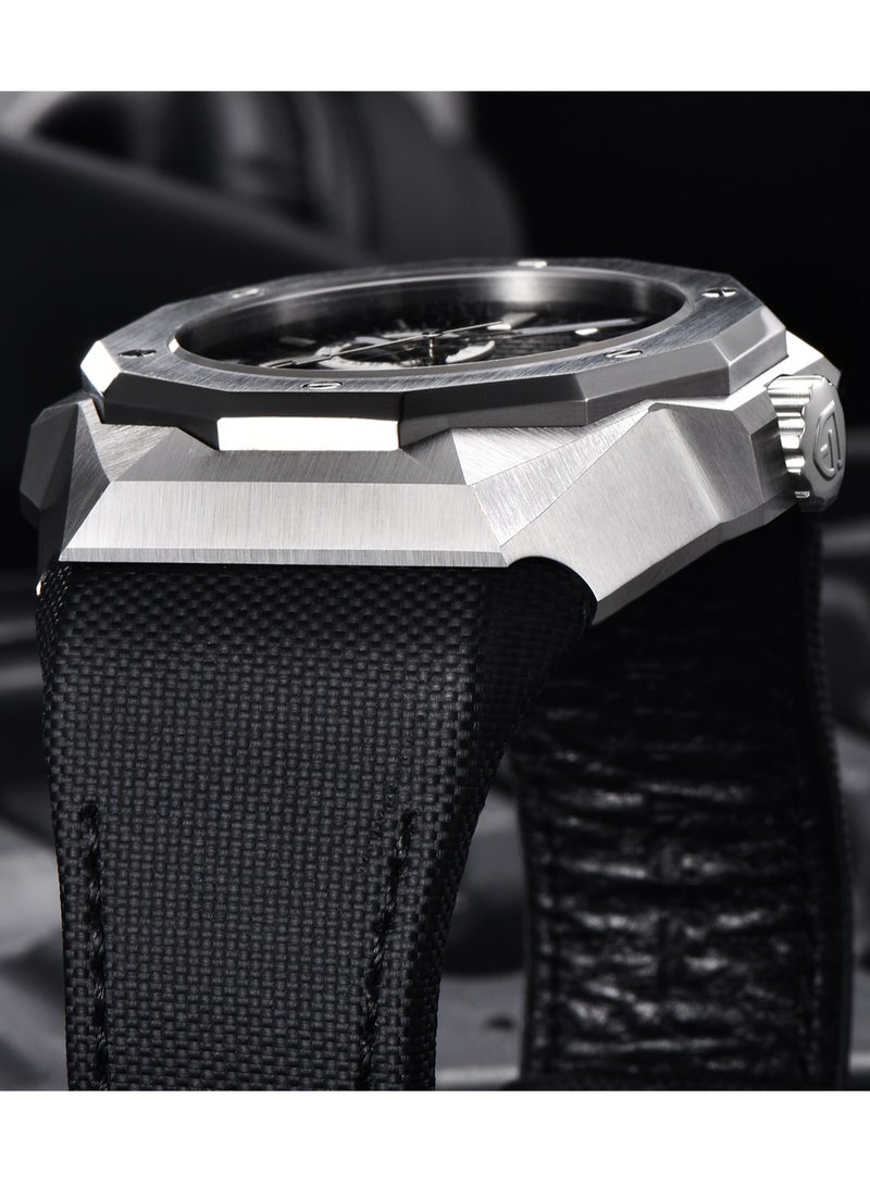 PAGANI DESIGN New Luxury Men's Mechanical Automatic Watches, Chronograph, Waterproof, Luminous Hands, Leather Strap, Imported Movement, Synthetic Sapphire Glass Dial, PD YS010  - Image 5