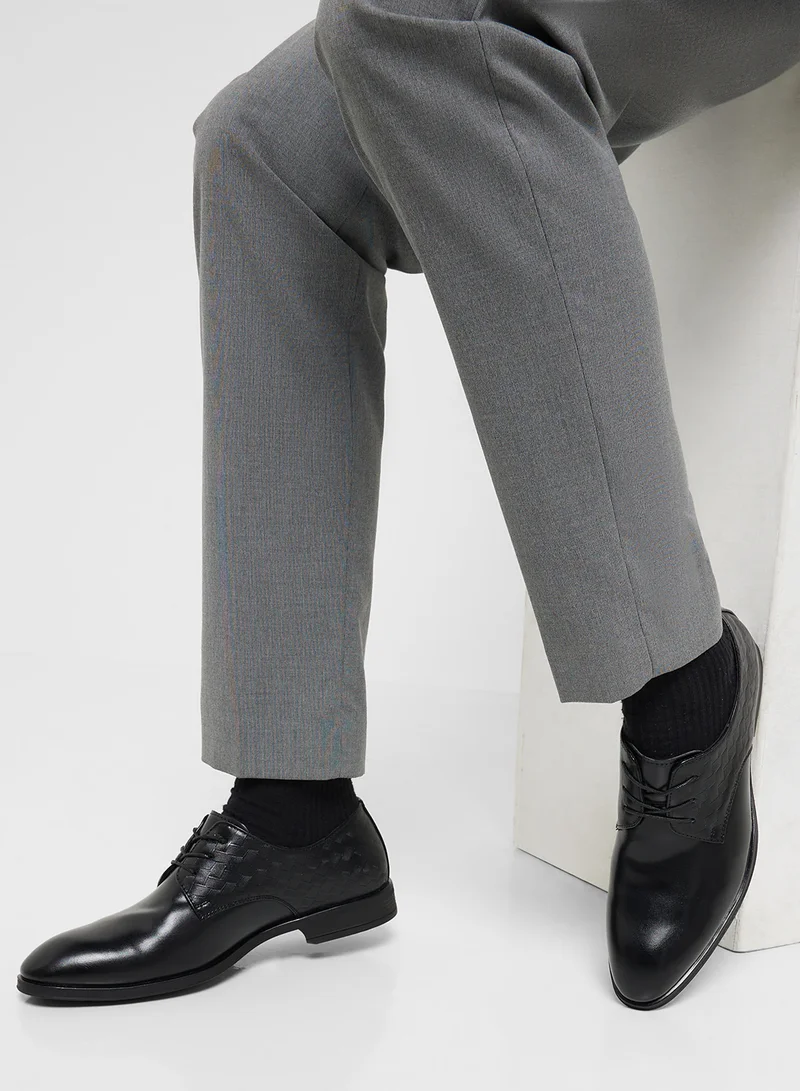 Robert Wood Embossed Texture Formal Lace Ups
