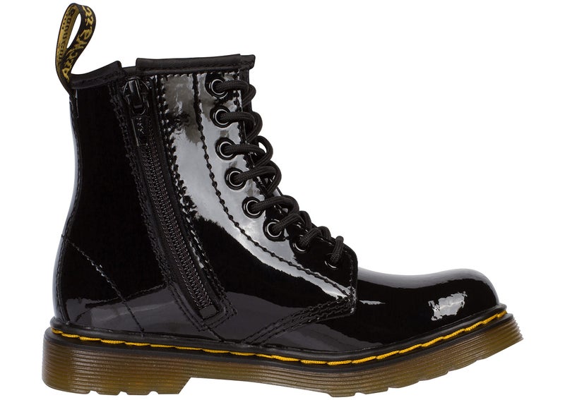 Dr Martens Dr. Martens Kids 1460 Patent Boots, Black Patent, 3 UK (US 4 Big Kid) - Image 3
