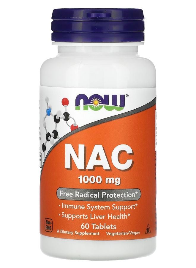 now NAC 1000 mg 60 Tablets