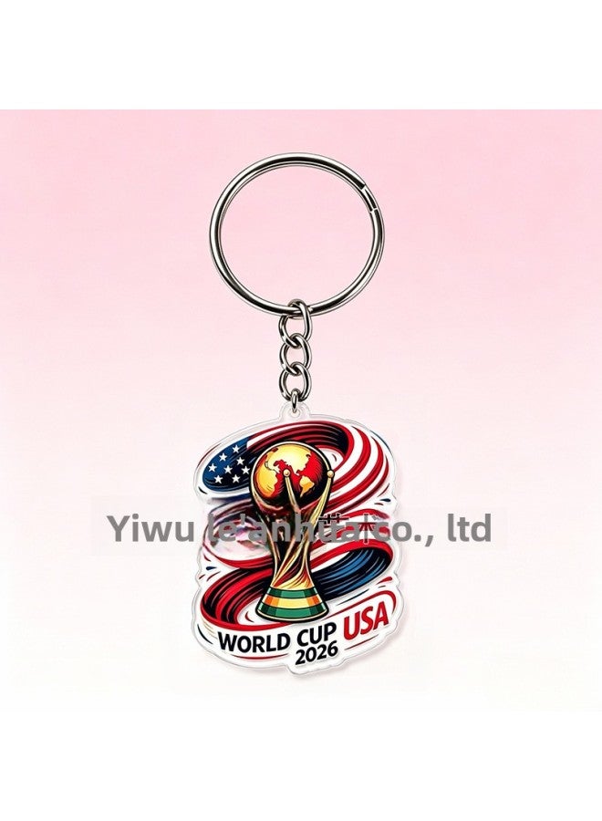 2026 World Cup Theme Scene Decoration Atmosphere Setup – Color: World Cup Keychain F - Image 1
